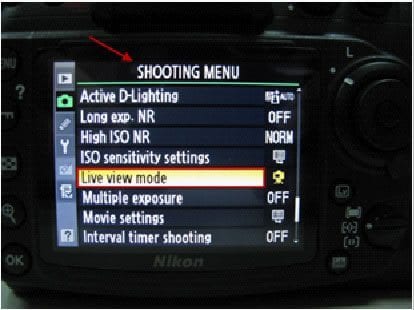 camera settings