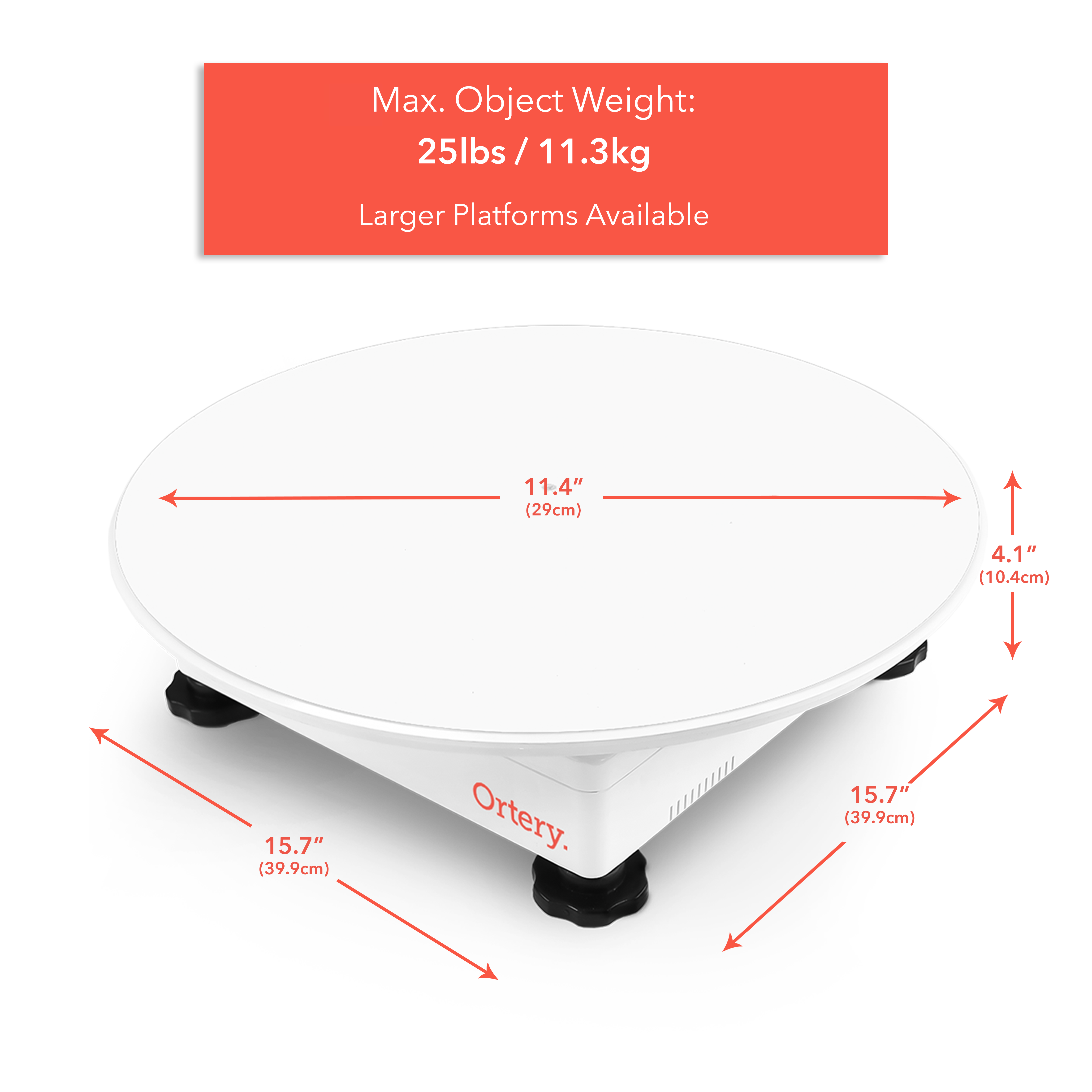 Ortery PhotoCapture 360 Turntable for Product Photography, 25 lbs Capacity