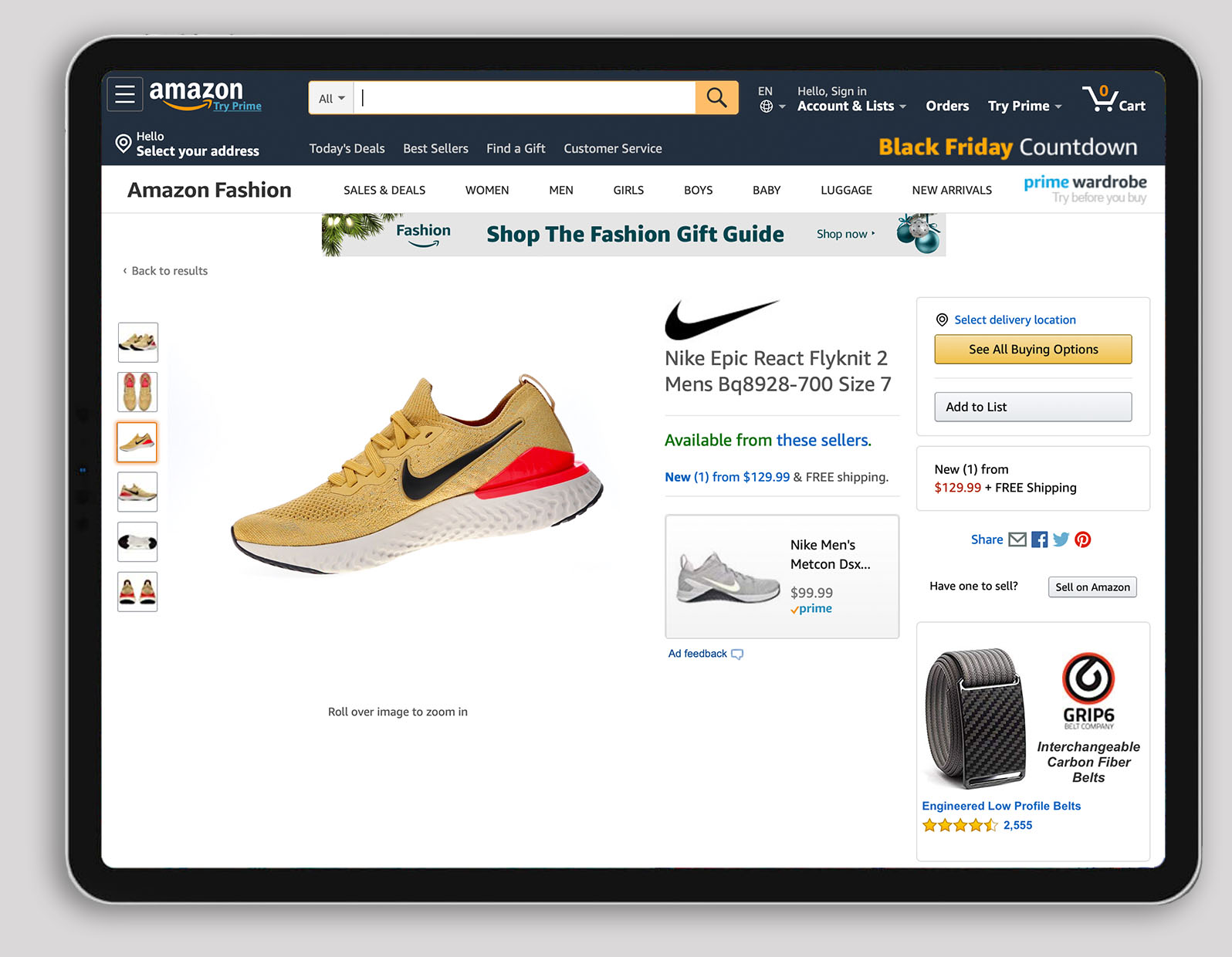 ortery-amazon-product-photography-example-nike-mobile-ipad ortery-amazon-product-photography-example-nike-mobile-ipad