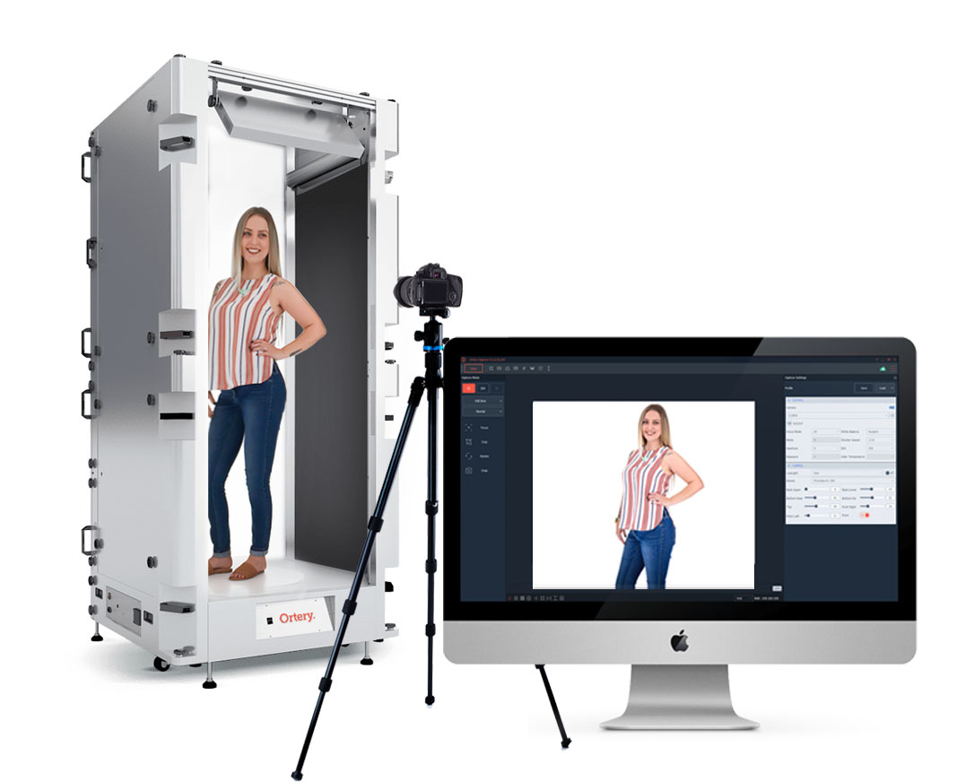 Ortery 360 clothing photography systems for models and mannequins