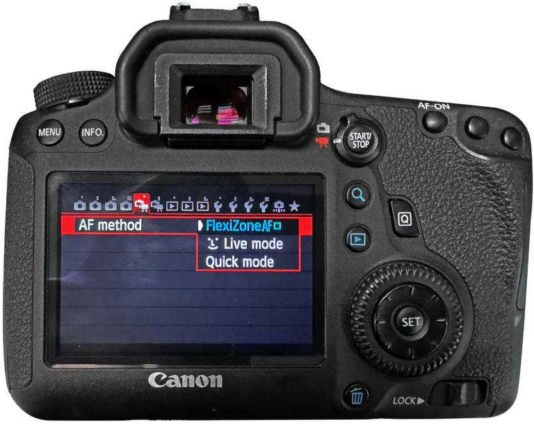 6D-Camera-Settings